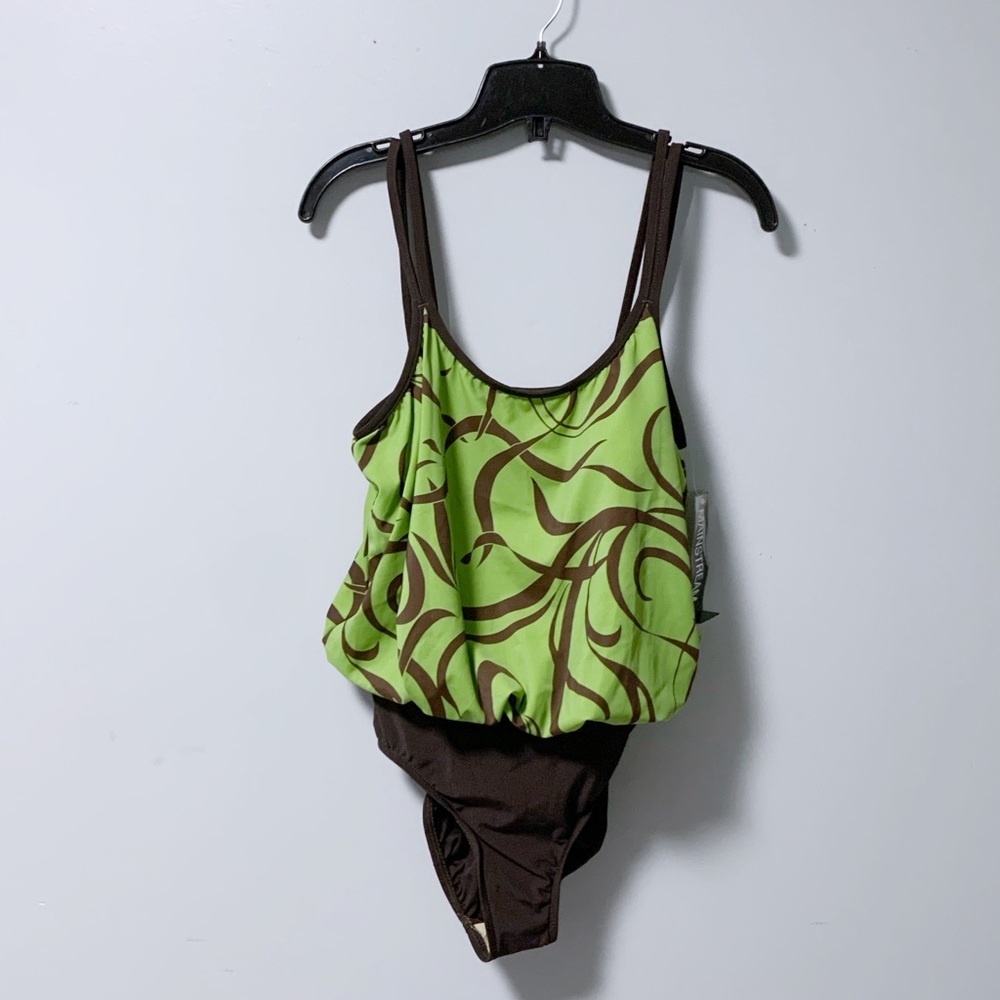 NWT FULL COVERAGE BLOUSON ONE-PIECE SWIMSUIT  -10